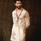IVORY MULTI  EMBROIDERED KURTA PAJAMA SET FOR MENS