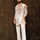 IVORY MULTI  EMBROIDERED KURTA PAJAMA SET FOR MENS