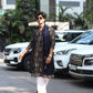 Navy Blue Havy Embroidery Work Kurta Pajama And Dupatta Set For Men’s