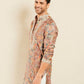 MULTI PRINTED KURTA WITH NECK EMBROIDERY KURTA WITH PAJAMA