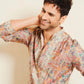 MULTI PRINTED KURTA WITH NECK EMBROIDERY KURTA WITH PAJAMA