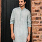 POWDER BLUE EMBRODARY WORK KURTA WITH PAJAMA SET