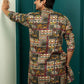 MIX PATOLA TYPE FLOWER PRINTED KURTA PAJAMA