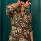 MIX PATOLA TYPE FLOWER PRINTED KURTA PAJAMA