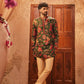 EVAN FLORAL GREEN PRINTED KURTA PAJAMA SET