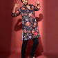 FLORAL PRINTED KURTA WITH PAJAMA SET FOR MEN