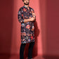 FLORAL PRINTED KURTA WITH PAJAMA SET FOR MEN
