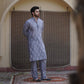 BLUE KURTA WITH PAJAMA FOR MENS