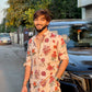 IVORY ROSE  PRINTED KURTA PAJAMA SET FOR MEN'S