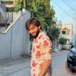 IVORY ROSE  PRINTED KURTA PAJAMA SET FOR MEN'S