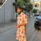 IVORY ROSE  PRINTED KURTA PAJAMA SET FOR MEN'S