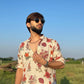 IVORY ROSE  PRINTED KURTA PAJAMA SET FOR MEN'S