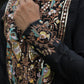 Black Peacock Motif with Mirror Work Kurta
