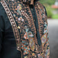 Bottle Green Peacock Motif with Mirror Work Kurta