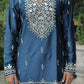 Morepeach V Neck Real Mirror Work Kurta