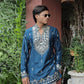 Morepeach V Neck Real Mirror Work Kurta