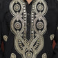 Black Golden Jari Mirror Work Kurta