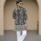 Black Georgette Birds Heavy Embroidered kurta