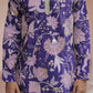 Violet Flower Position Printed Premium Kurta