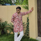 Pink Carnival Position Printed Premium Kurta