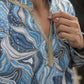 Skyblue Carnival Position Printed Premium Kurta