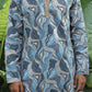 Skyblue Carnival Position Printed Premium Kurta