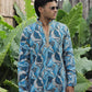 Skyblue Carnival Position Printed Premium Kurta