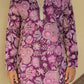 Deep Purple Floral Position Printed Premium Kurta
