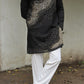 Black Hand Embroidered Beads Work Kurta for Men