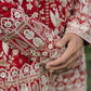 Red  Georgette Birds Heavy Embroidered kurta