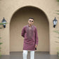 Onion Imperial Bites & Mirror-Work Kurta