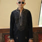 Black Imperial Bites & Mirror-Work Kurta