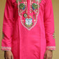 Shrinathji Motifs & Peacock Mirror Embroidered Festive Kurta