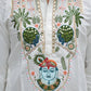 Shrinathji Motifs &amp; Peacock Mirror Embroidered Festive Kurta