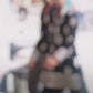 black kurta with  heavy white thread embroidery